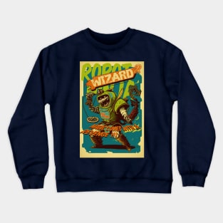 Robot Ninja Wizard  2 Crewneck Sweatshirt